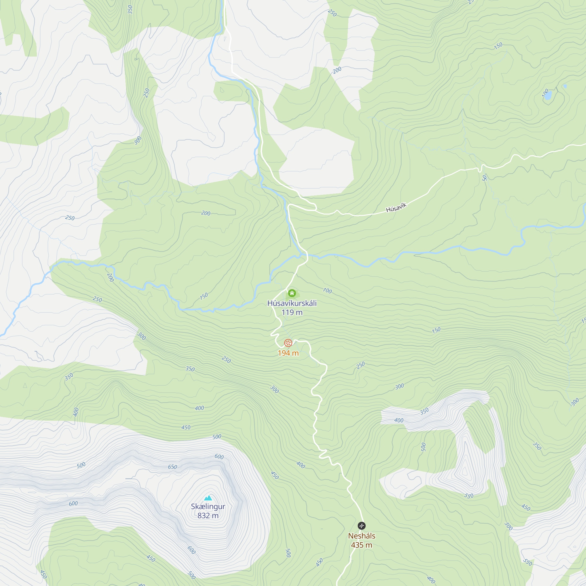 Husavik map