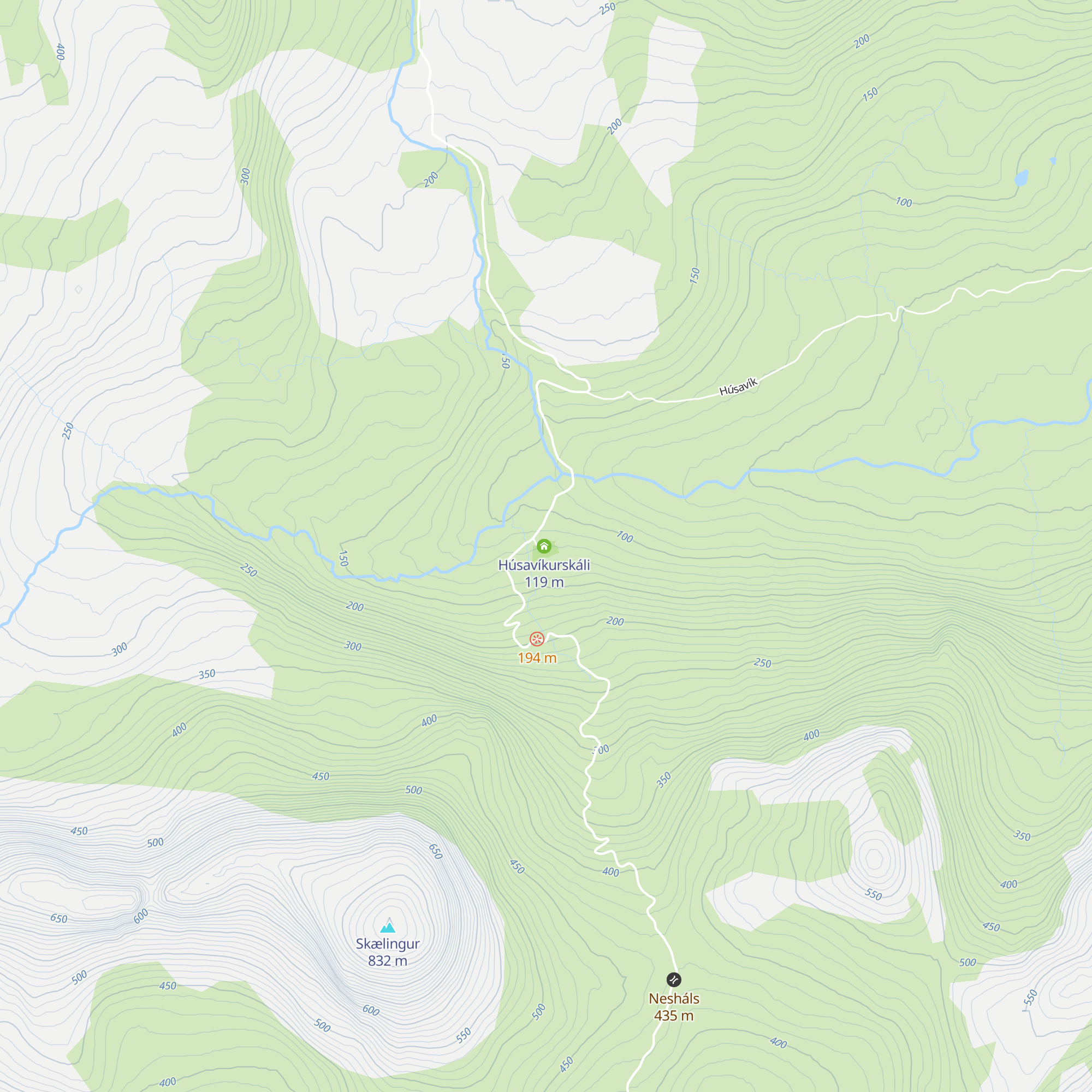Husavik map