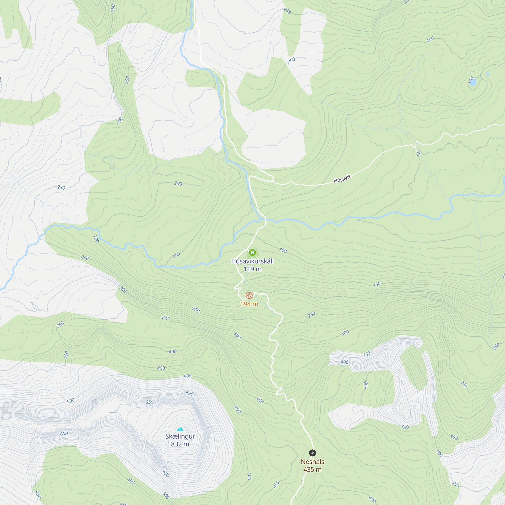 Húsavíkurskáli map