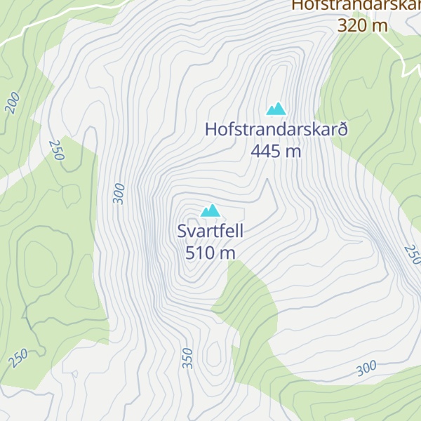 Map of Svartfell