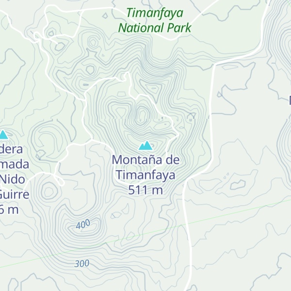 Map of Montaña de Timanfaya