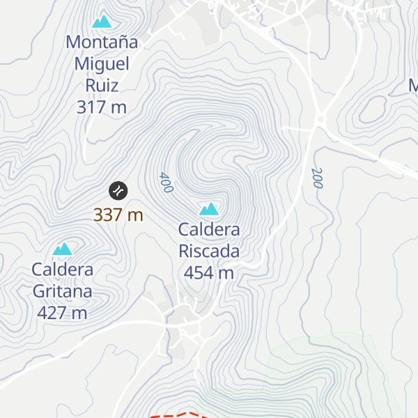 Map of Caldera Riscada