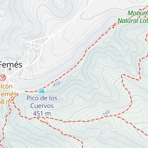 Map of Pico de las Flores