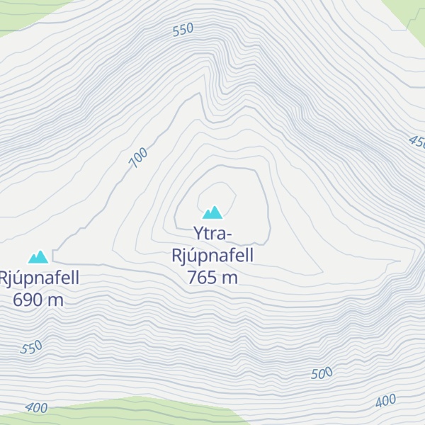 Map of Ytra-Rjúpnafell