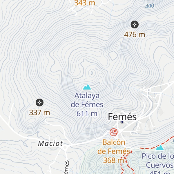 Map of Atalaya de Fémes