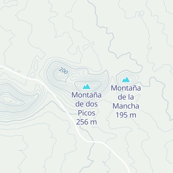 Map of Montaña de dos Picos