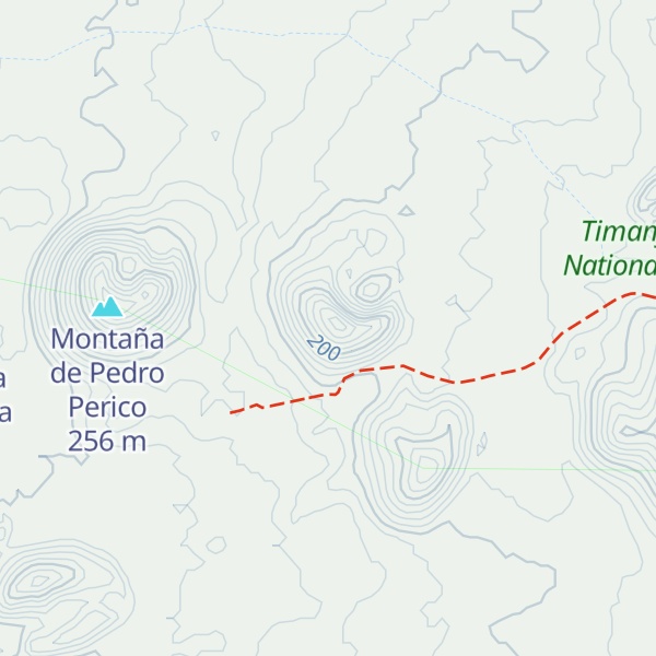 Map of Montaña Encantada