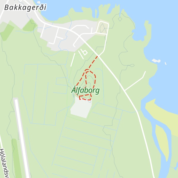 Map of Álfaborg