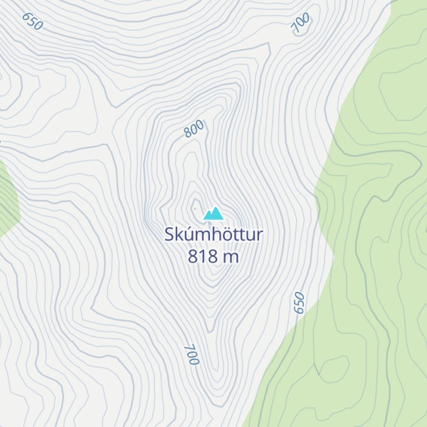 Map of Skúmhöttur