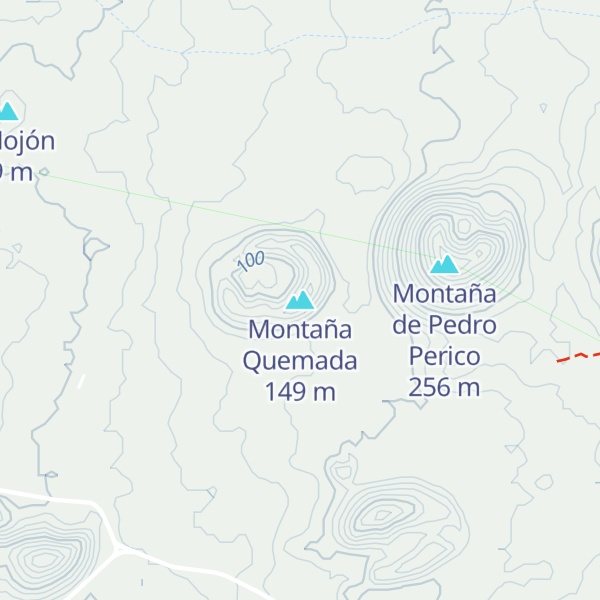 Map of Montaña Quemada