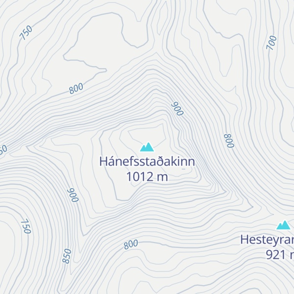 Map of Hánefsstaðakinn