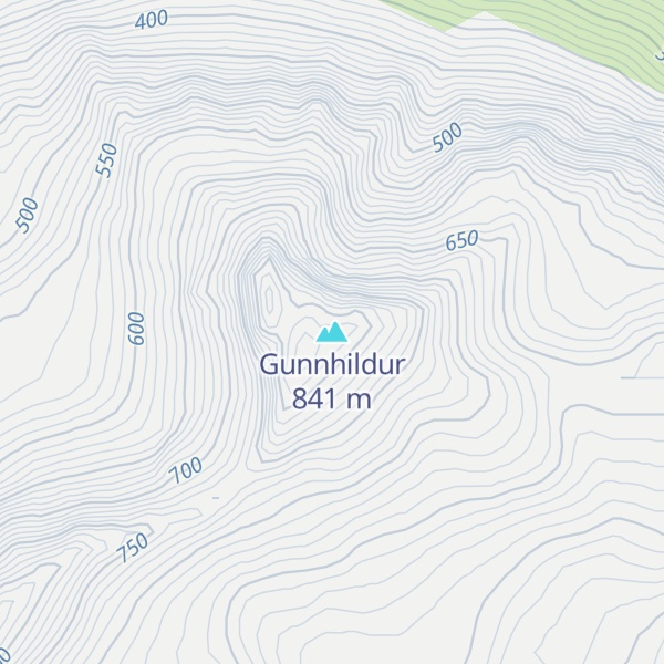 Map of Gunnhildur