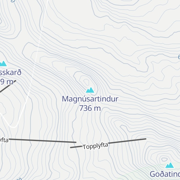 Map of Magnúsartindur