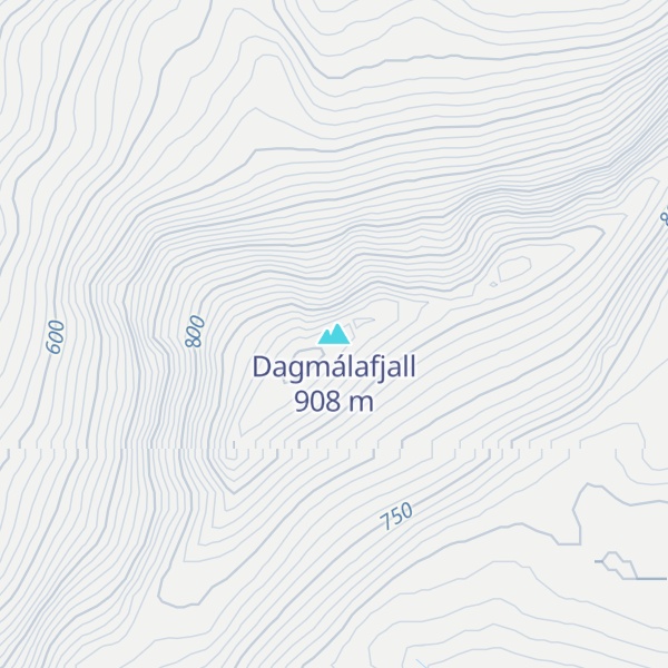 Map of Dagmálafjall