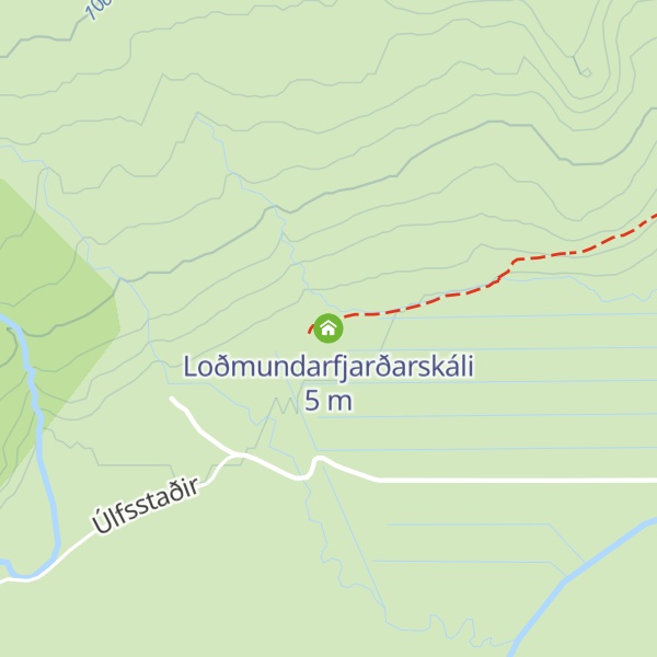 Map of Loðmundarfjarðarskáli