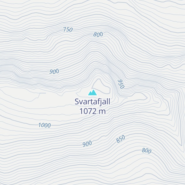 Map of Svartafjall
