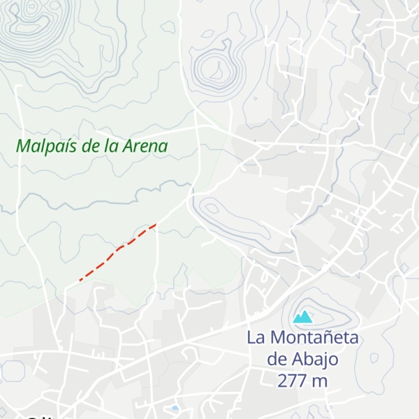 Map of Montaña del Molino