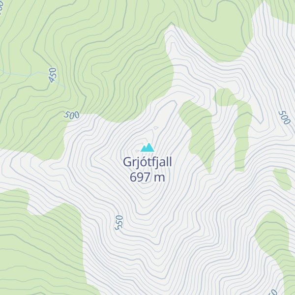 Map of Grjótfjall
