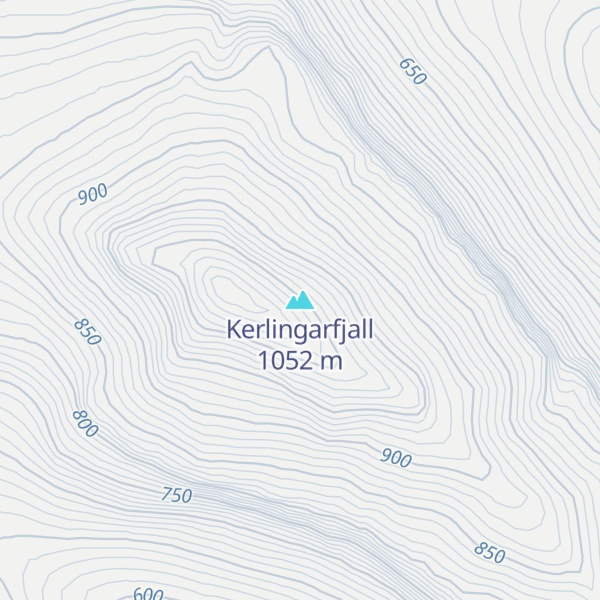 Map of Kerlingarfjall