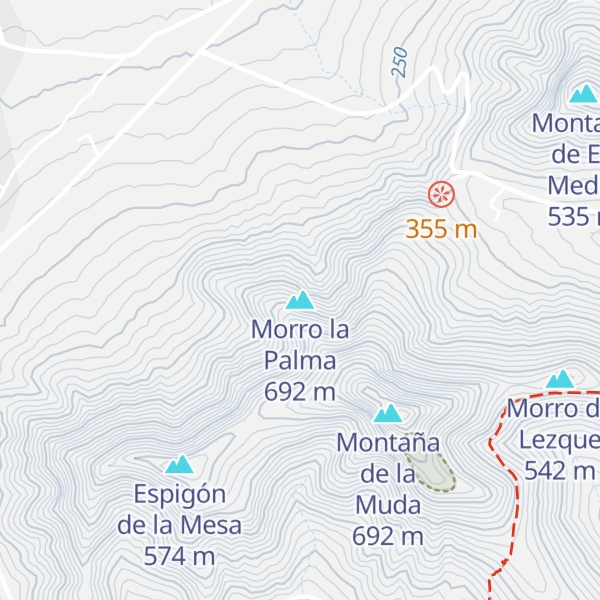 Map of Morro la Palma