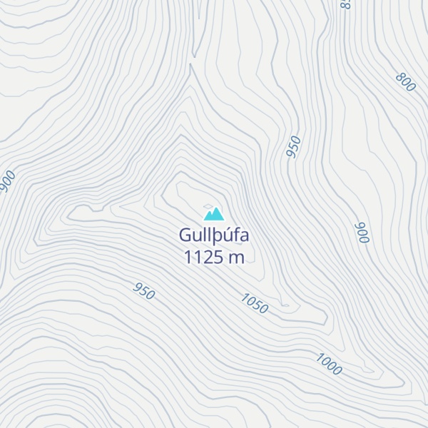Map of Gullþúfa