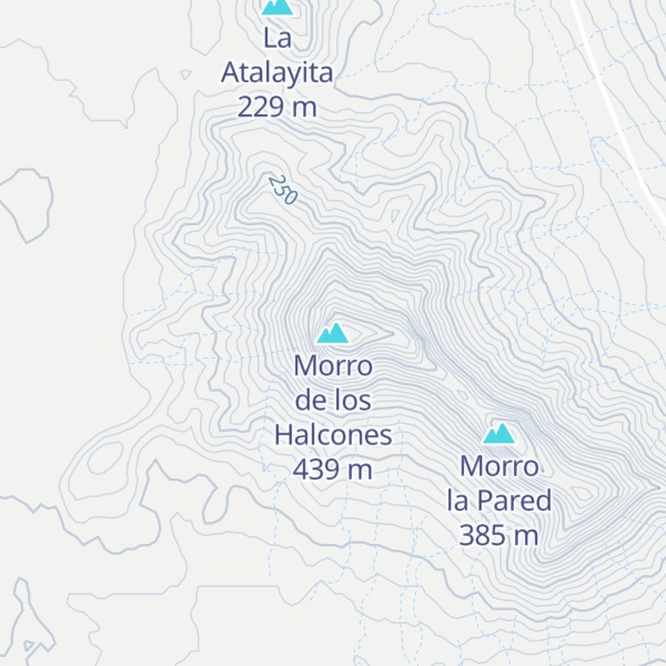 Map of Morro de los Halcones