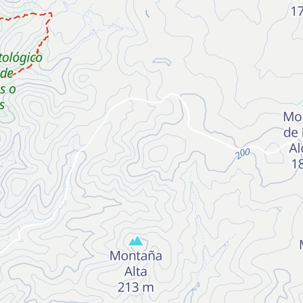 Map of Montaña del Mojón