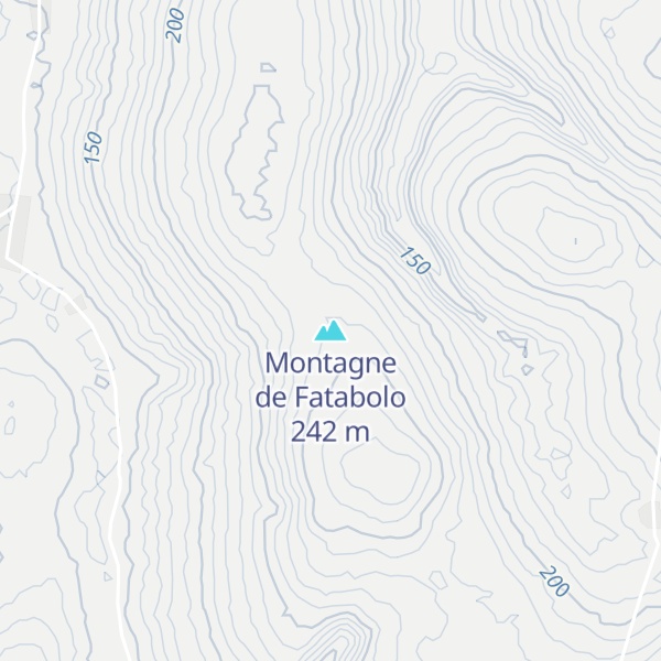 Map of Montagne de Fatabolo