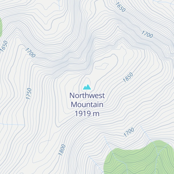 Map of Northwest Mountain