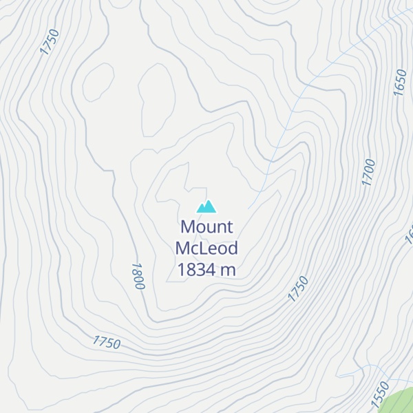 Map of Mount McLeod