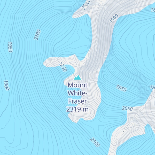 Map of Mount White-Fraser