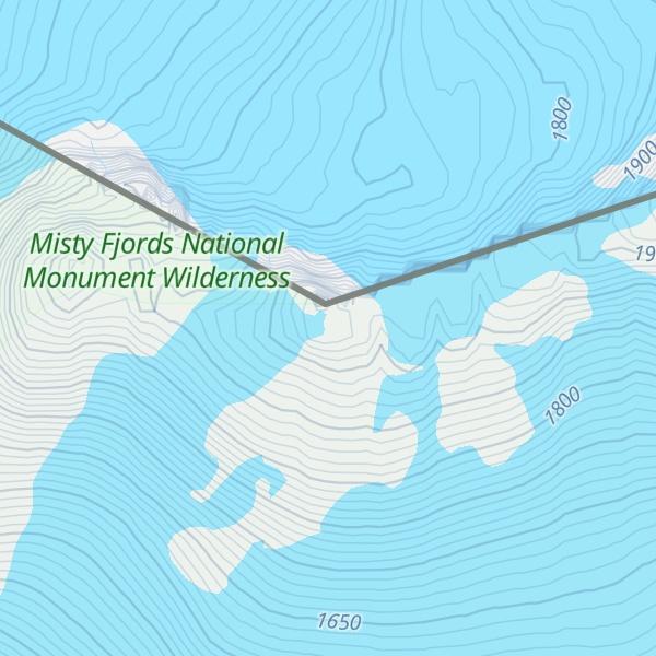Map of Mount Jefferson Coolidge