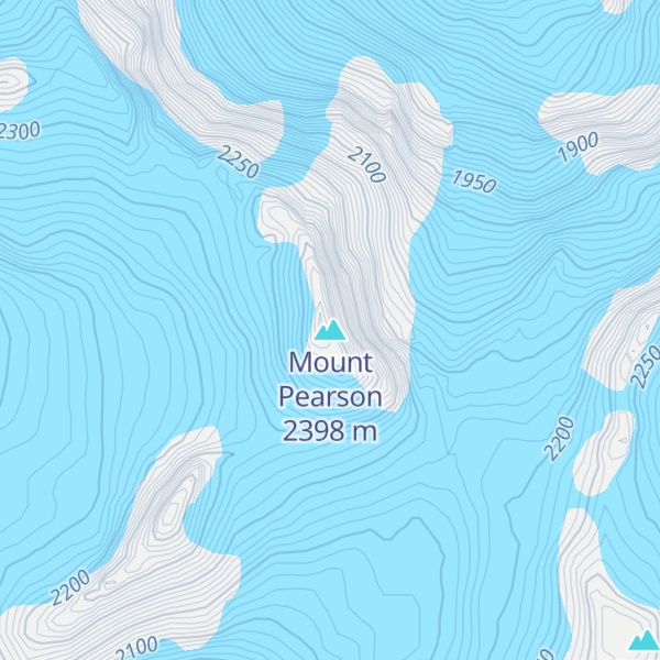 Map of Mount Pearson