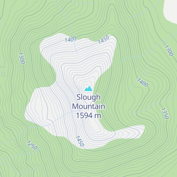 Map of Slough Mountain