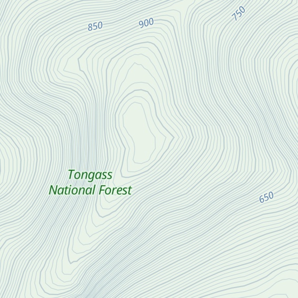 Map of Gap Mountain