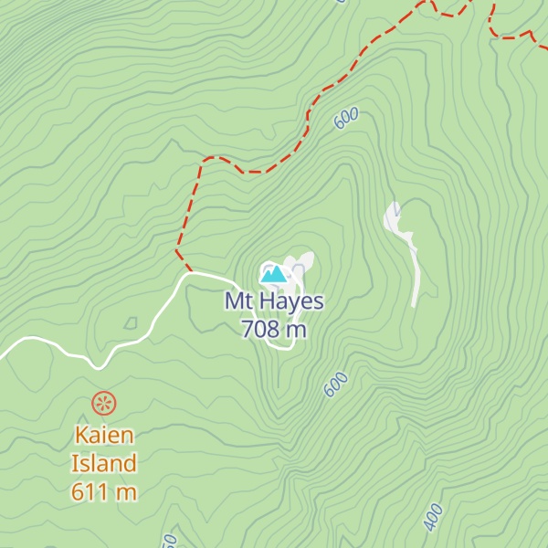 Map of Mt Hayes