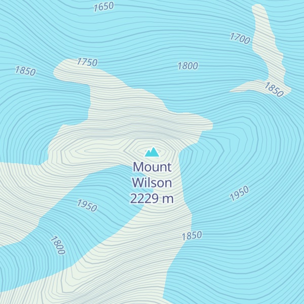 Map of Mount Wilson