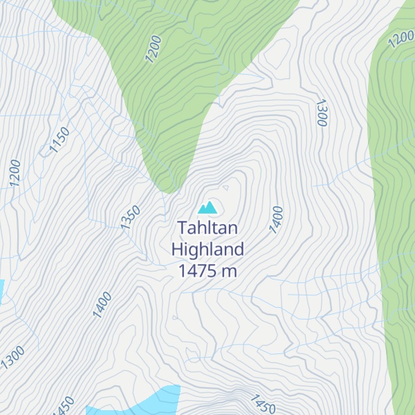 Map of Tahltan Highland