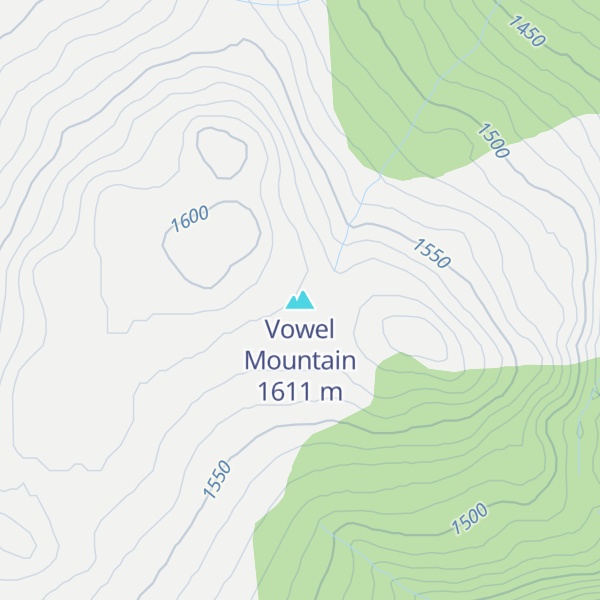 Map of Vowel Mountain