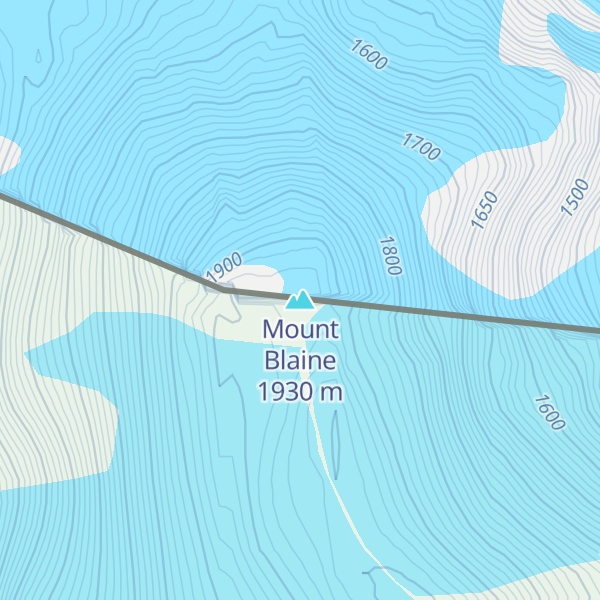 Map of Mount Blaine