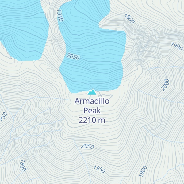 Map of Armadillo Peak