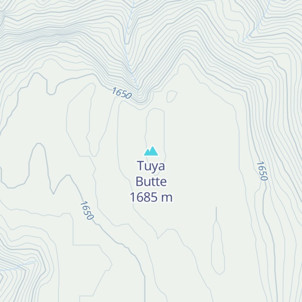 Map of Tuya Butte