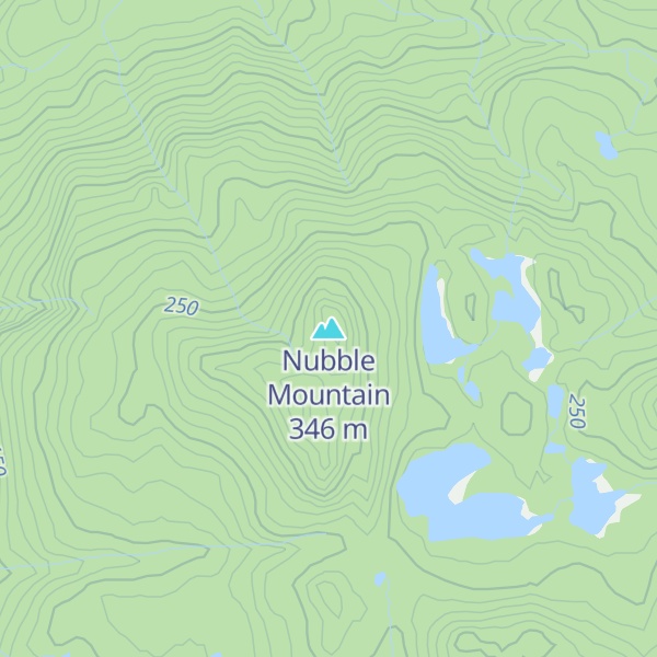 Map of Nubble Mountain