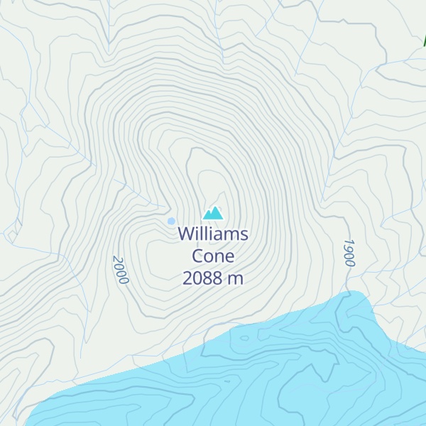 Map of Williams Cone