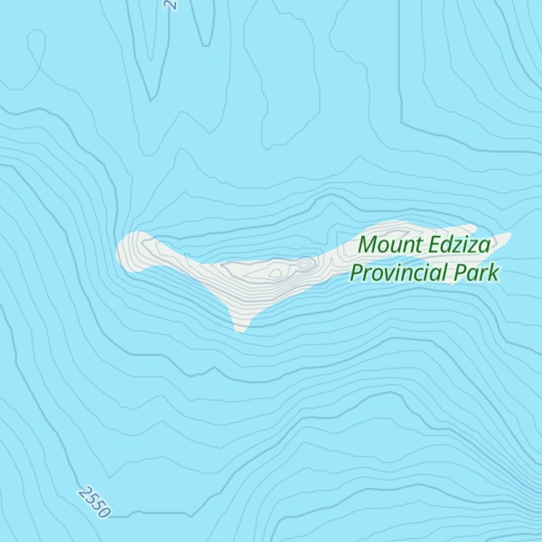 Map of Mount Edziza