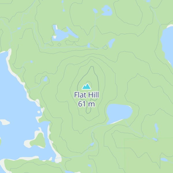 Map of Flat Hill