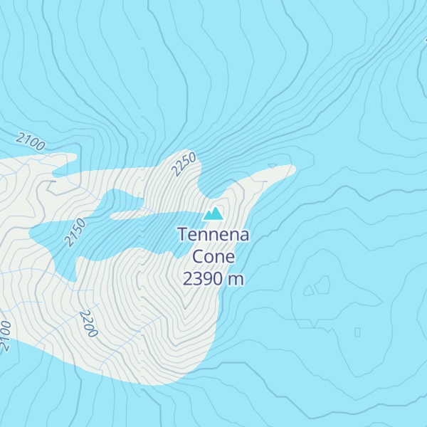 Map of Tennena Cone