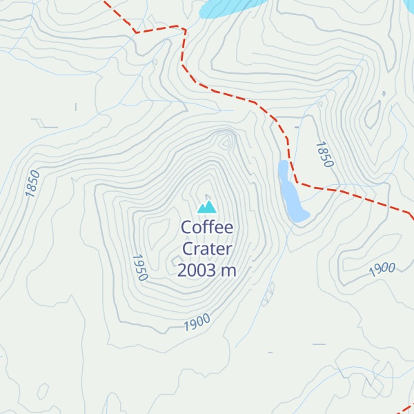 Map of Coffee Crater
