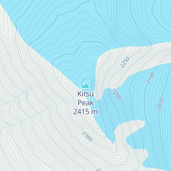 Map of Kitsu Peak