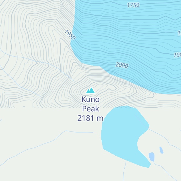 Map of Kuno Peak